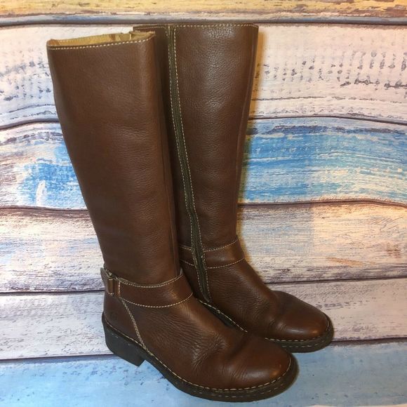 Born Brown Leather Tall Riding Boots W9777 sz 6 - Picture 8 of 8